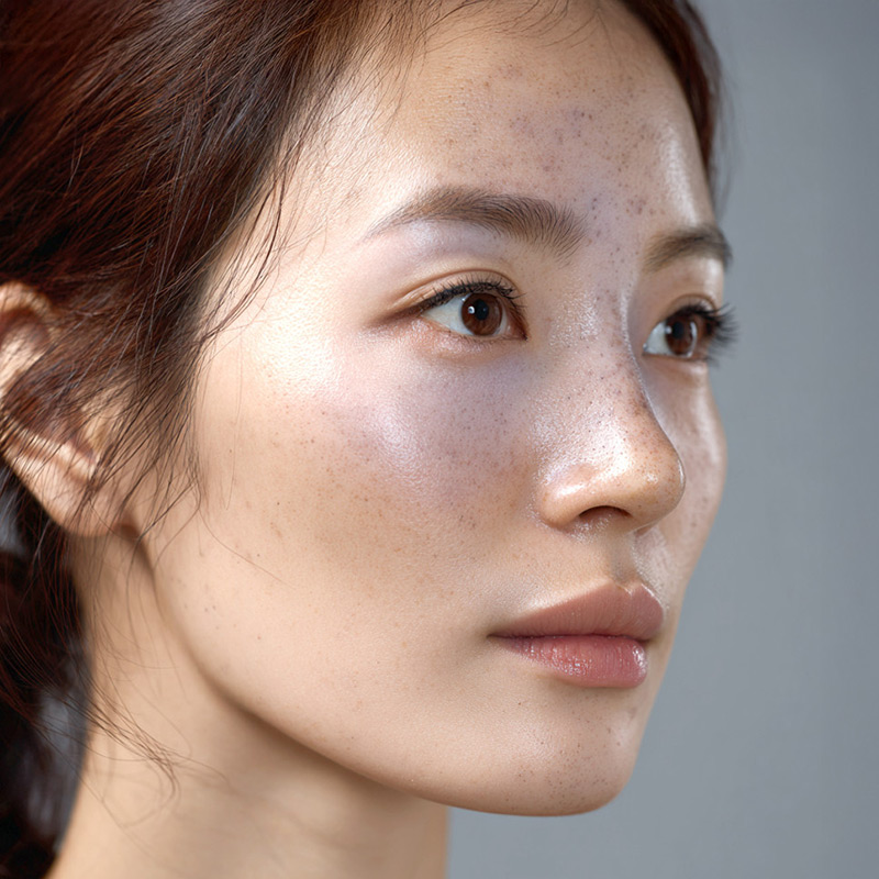 진피층 색소침착 사례